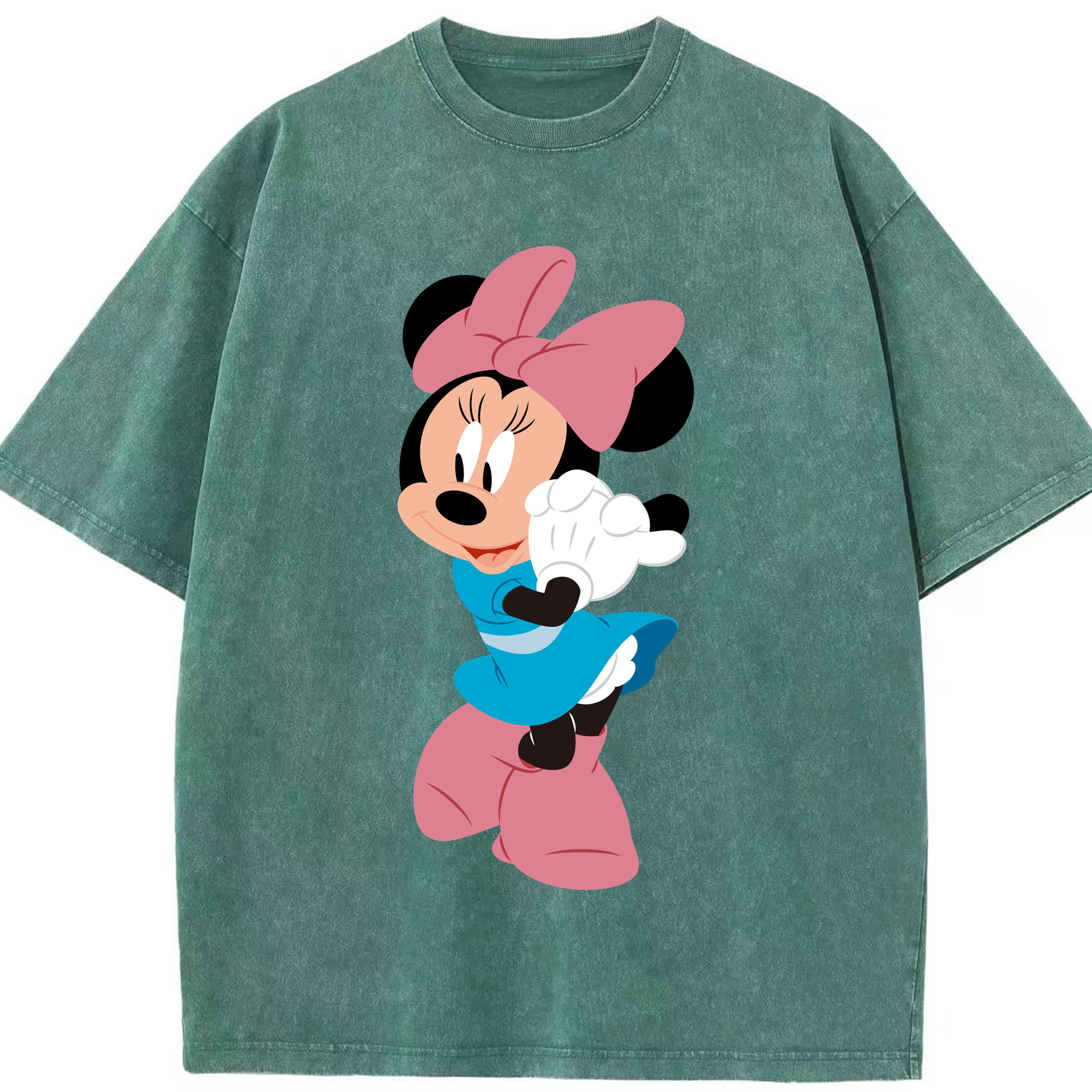（画像用） ミッキーマウス Mickey Mouse 綿100% ヴィンテージ風 半袖Tシャツ（フロントプリント）